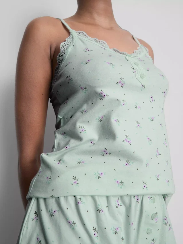 Pitsireunaiset cami-pyjamat