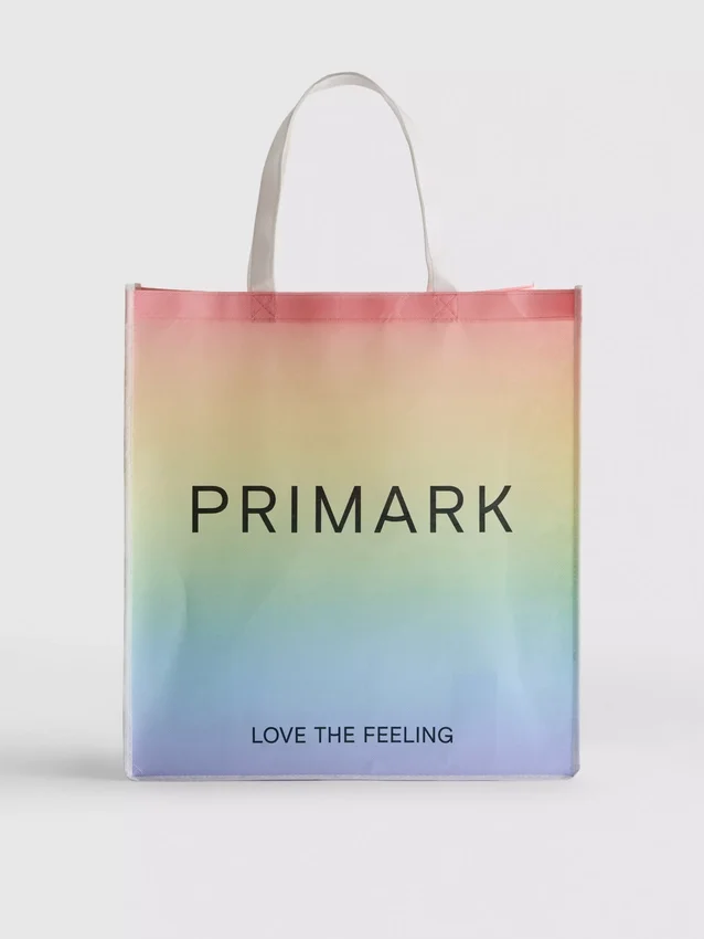 Primark Pride -suuri uudelleenkäytettävä kassi