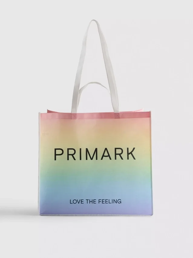 Primark Pride XL -uudelleenkäytettävä kassi
