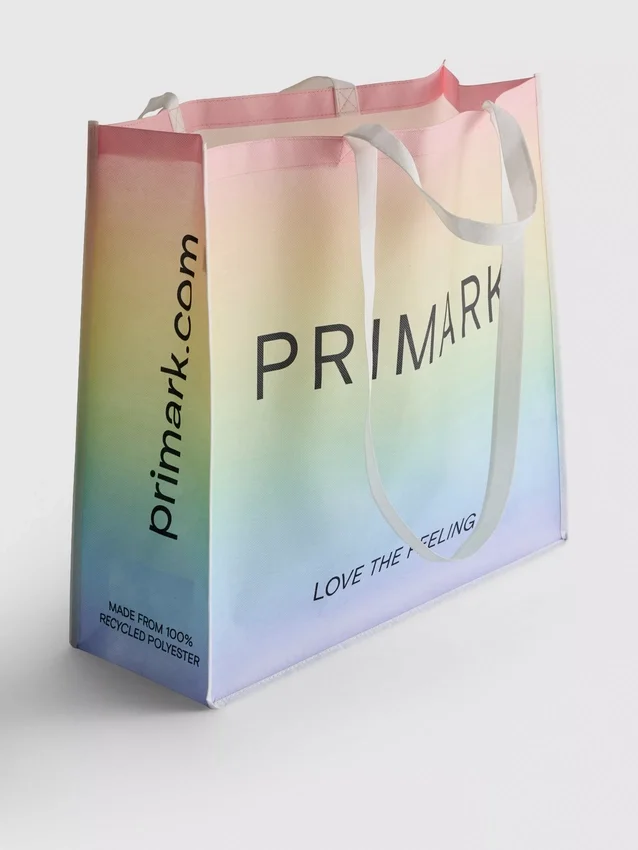 Primark Pride XL -uudelleenkäytettävä kassi