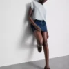 Puuvilladenim-minihame