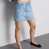 Puuvilladenim-minihame