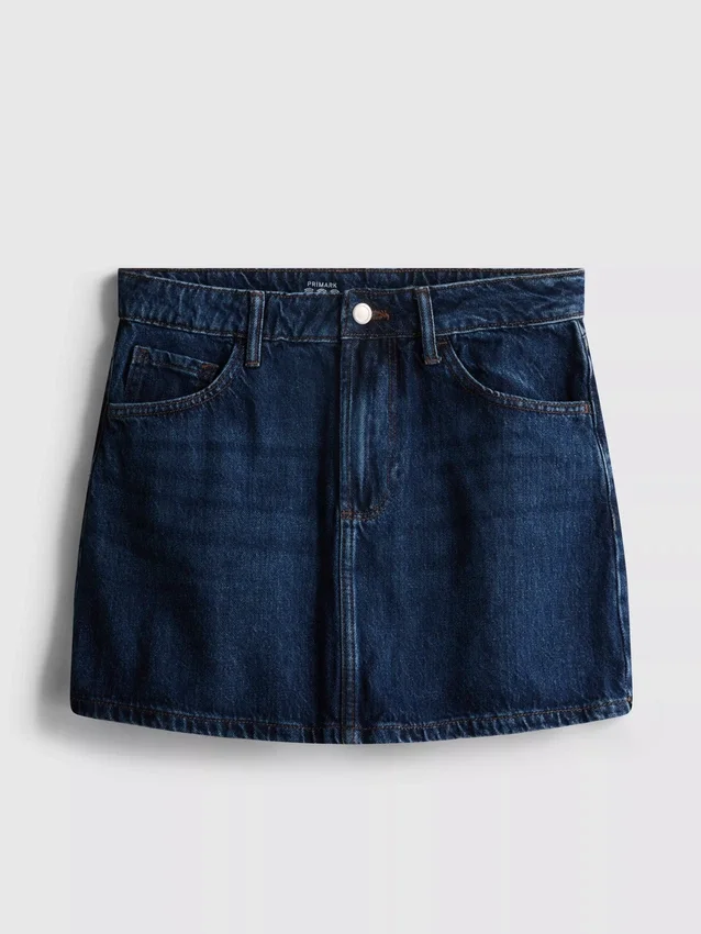 Puuvilladenim-minihame