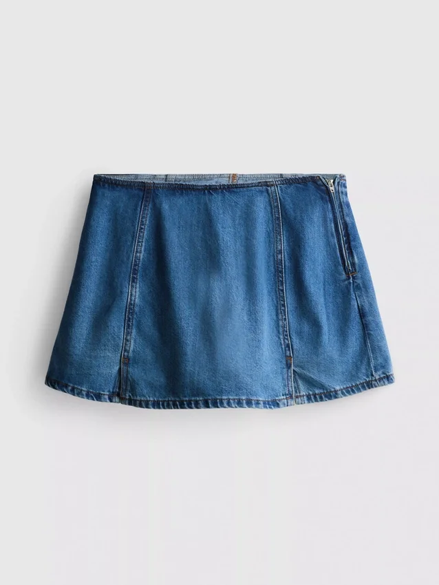 Puuvilladenim-minihame