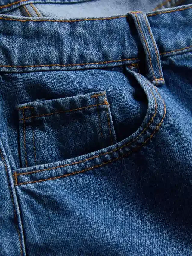 Puuvilladenim-minihame