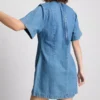 Puuvilladenim-minimekko