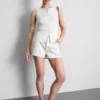 Puuvilladenim-minishortsit