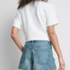 Puuvilladenim-minishortsit