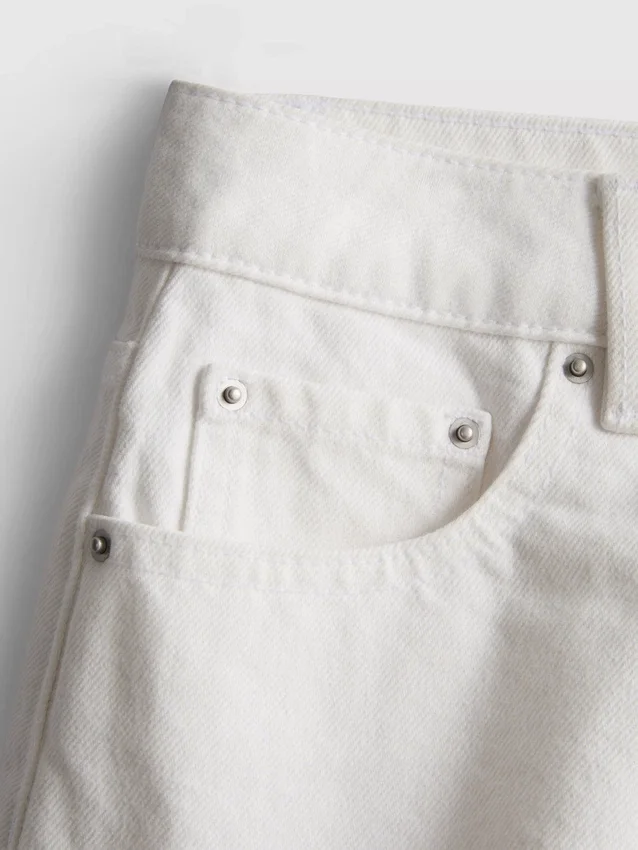 Puuvilladenim-minishortsit