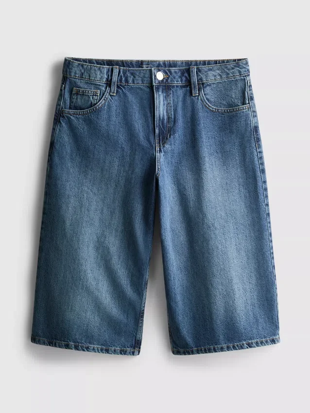 Puuvilladenim-shortit