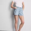 Puuvilladenimiset A-linjaiset shortsit