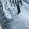 Puuvilladenimiset A-linjaiset shortsit