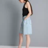 Puuvilladenimiset bermudashortsit