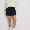 Puuvilladenimiset jogger-shortsit
