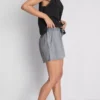 Puuvilladenimiset jogger-shortsit