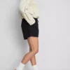 Puuvilladenimiset jogger-shortsit