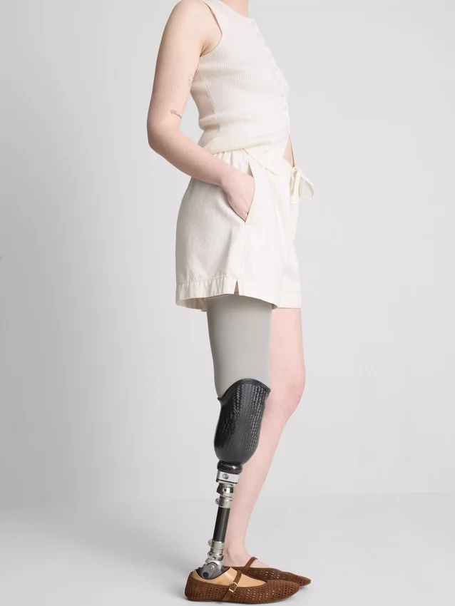 Puuvilladenimiset jogger-shortsit