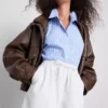 Puuvilladenimiset jogger-shortsit