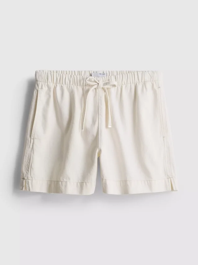 Puuvilladenimiset jogger-shortsit