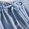 Puuvilladenimiset jogger-shortsit