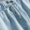 Puuvilladenimiset jogger-shortsit