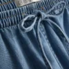 Puuvilladenimiset jogger-shortsit