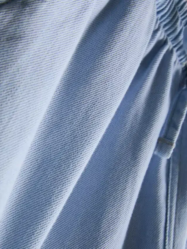 Puuvilladenimiset jogger-shortsit