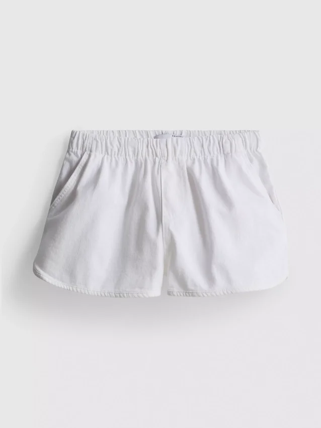 Puuvilladenimiset juoksushortsit