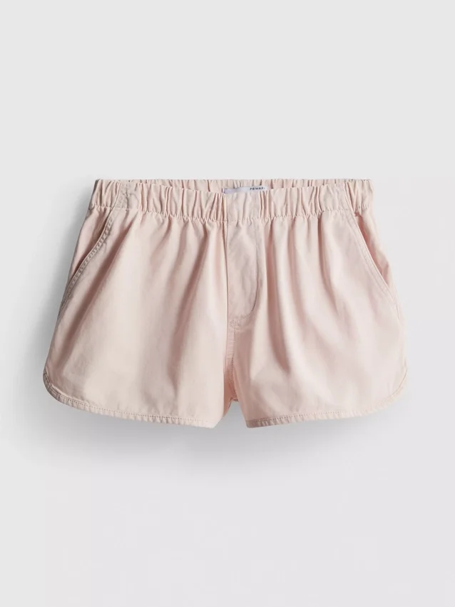 Puuvilladenimiset juoksushortsit