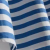 Puuvillainen A-linjainen raidallinen maxihame