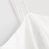 Puuvillainen, brodeerattu peplum-helkainen cami-toppi