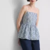 Puuvillainen cutwork-cami-toppi