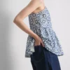 Puuvillainen cutwork-cami-toppi