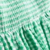 Puuvillainen gingham-kuvioinen bandeau-minimekko