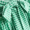 Puuvillainen gingham-kuvioinen bandeau-minimekko