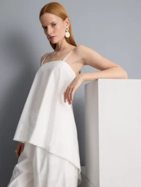 Puuvillainen hanky-helma-cami-toppi