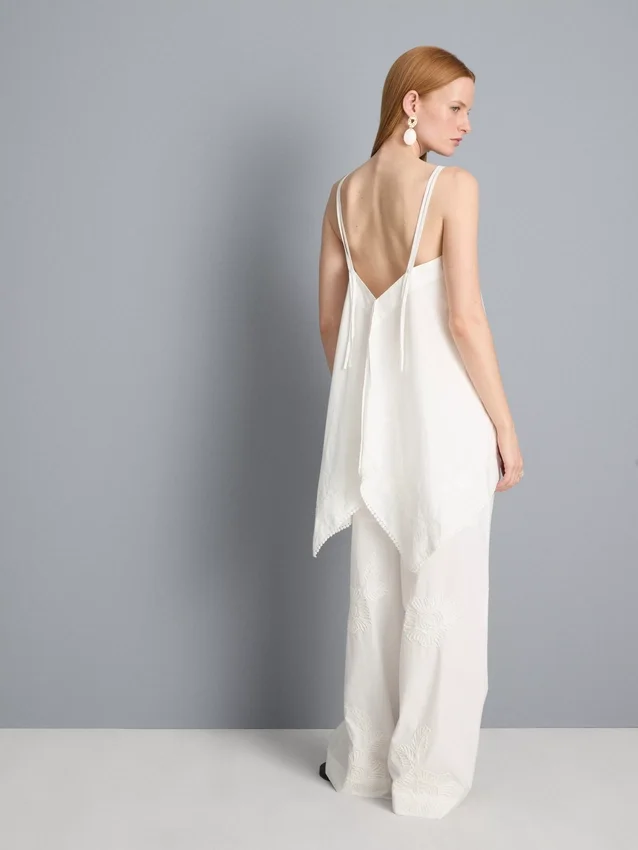 Puuvillainen hanky-helma-cami-toppi
