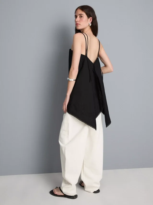 Puuvillainen hanky-helma-cami-toppi