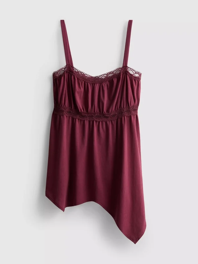 Puuvillainen hanky-helma-cami-toppi