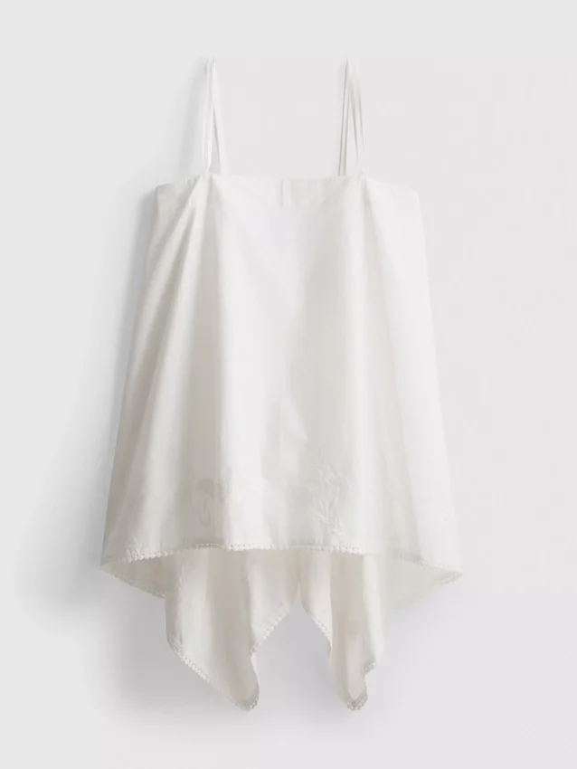 Puuvillainen hanky-helma-cami-toppi
