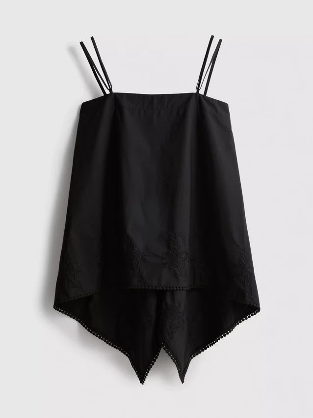 Puuvillainen hanky-helma-cami-toppi