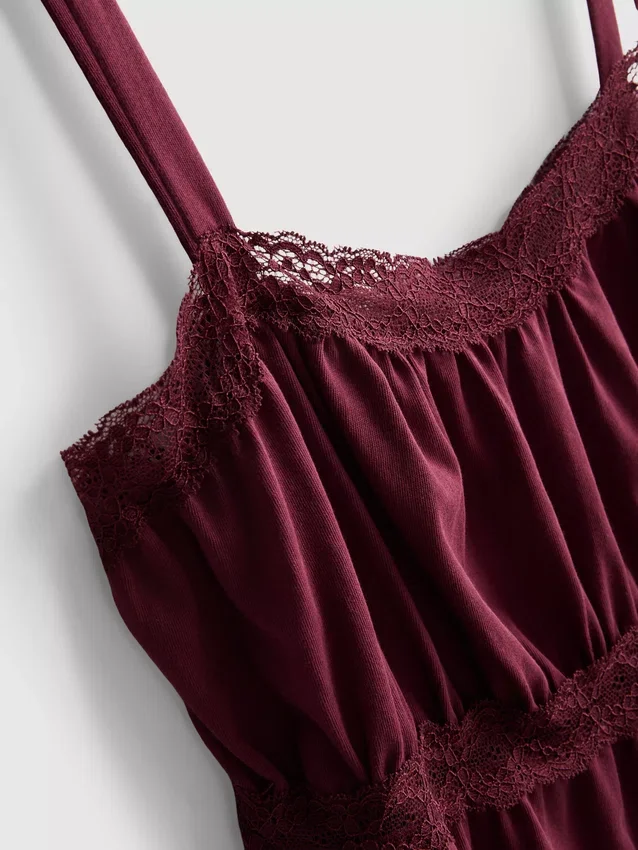 Puuvillainen hanky-helma-cami-toppi