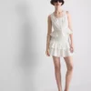 Puuvillainen lyhyt cutwork-cami-toppi