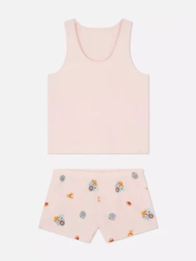 Puuvillainen lyhythihainen pyjama