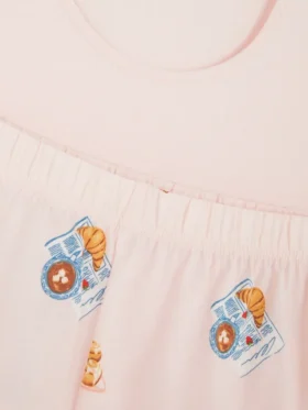 Puuvillainen lyhythihainen pyjama