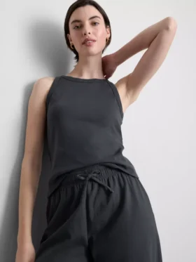 Puuvillainen racerback-toppi