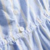 Puuvillainen raidallinen cami-pyjaman yläosa