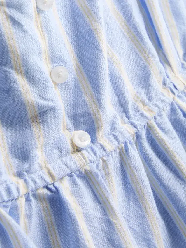 Puuvillainen raidallinen cami-pyjaman yläosa