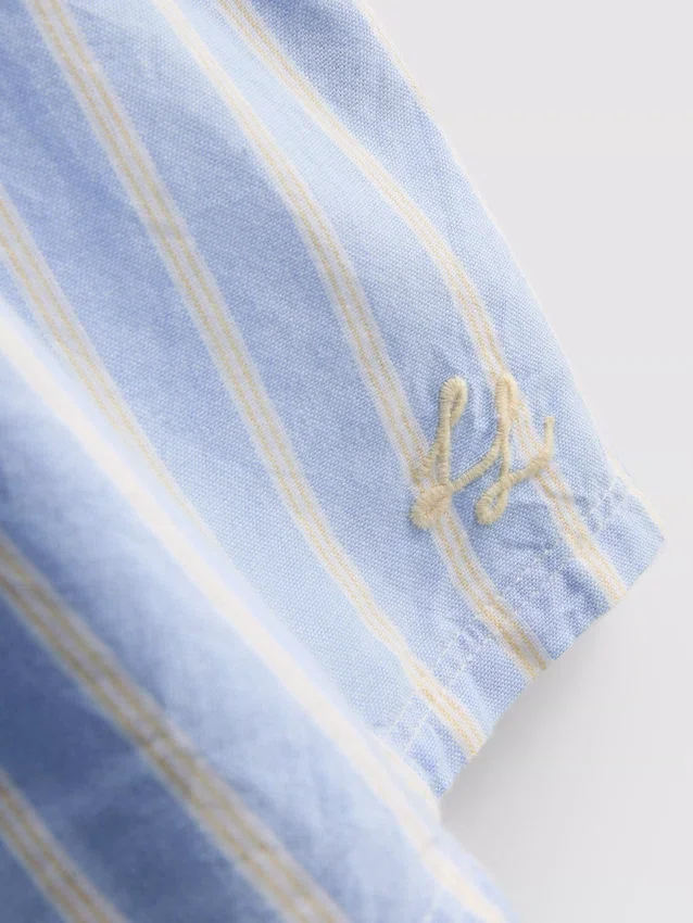 Puuvillainen raidallinen cami-pyjaman yläosa