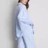 Puuvillainen raidallinen oxford-pyjama